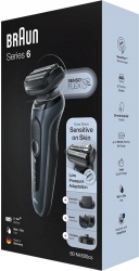 Бритва сетчатая Braun Series 6 60-N4500cs черный
