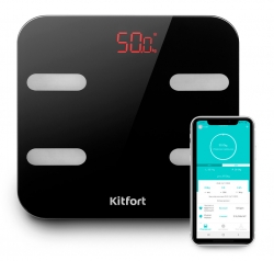 Весы напольные электронные Kitfort KT-806 черный
