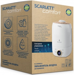 Увлажнитель воздуха Scarlett SC-AH986E14 белый/золотистый