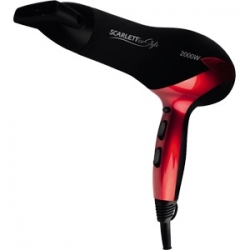 Фен Scarlett SC-HD70I47 2000Вт черный/красный