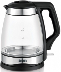 Чайник электрический BBK EK1728G 1.7л. 2200Вт черный (корпус: стекло)