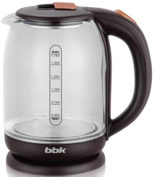 Чайник электрический BBK EK1727G 1.7л. 2200Вт коричневый (корпус: стекло)