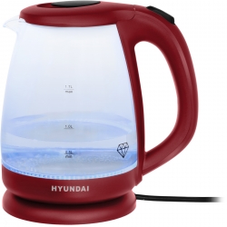 Чайник электрический Hyundai HYK-G1002 бордовый