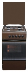 Плита Газовая Flama FG 2426 B коричневый (металлическая крышка) реш.эмаль