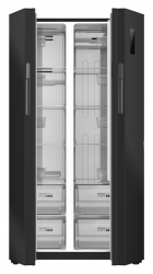 Холодильник Hyundai CS5005FV черное стекло (двухкамерный)