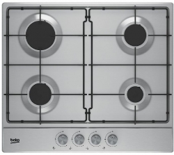 Газовая варочная поверхность Beko HIRG 64224 X нержавеющая сталь