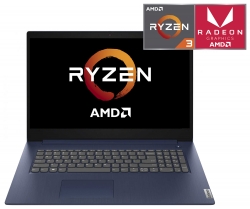 Ноутбук Lenovo IdeaPad 3 17ADA05 Ryzen 3 3250U/8Gb/SSD256Gb/AMD Radeon Vega 3/17.3/TN/HD+ 1600x900/Free DOS/blue/WiFi/BT/Cam