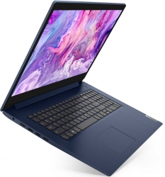 Ноутбук Lenovo IdeaPad 3 17ADA05 Ryzen 3 3250U/8Gb/SSD256Gb/AMD Radeon Vega 3/17.3/TN/HD+ 1600x900/Free DOS/blue/WiFi/BT/Cam
