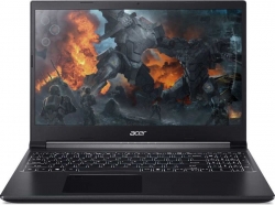 Ноутбук Acer Aspire 7 A715-75G-54F2 Core i5 9300H/16Gb/SSD256Gb/NVIDIA GeForce GTX 1650 Ti 4Gb/15.6/IPS/FHD 1920x1080/Windows 10/black/WiFi/BT/Cam