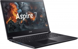 Ноутбук Acer Aspire 7 A715-75G-54F2 Core i5 9300H/16Gb/SSD256Gb/NVIDIA GeForce GTX 1650 Ti 4Gb/15.6/IPS/FHD 1920x1080/Windows 10/black/WiFi/BT/Cam