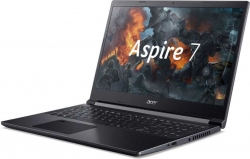 Ноутбук Acer Aspire 7 A715-75G-54F2 Core i5 9300H/16Gb/SSD256Gb/NVIDIA GeForce GTX 1650 Ti 4Gb/15.6/IPS/FHD 1920x1080/Windows 10/black/WiFi/BT/Cam