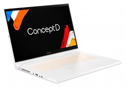 Ноутбук Acer ConceptD 3 Ezel CC315-72-77ZZ Core i7 10750H/16Gb/SSD512Gb/UMA/15.6/IPS/Touch/FHD 1920x1080/Windows 10 Professional/white/WiFi/BT/Cam