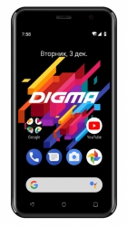 Смартфон Digma Joy 3G Linx 4Gb 512Mb черный моноблок 3G 2Sim 5 480x854 Android 8.1 2Mpix WiFi GPS GSM900/1800 GSM1900 TouchSc MP3 FM microSD max32G