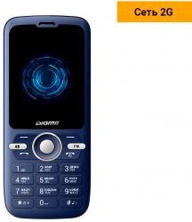 Мобильный телефон Digma B240 Linx 32Mb синий моноблок 2Sim 2.44 240x320 0.08Mpix GSM900/1800