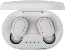 Гарнитура вкладыши Rombica Mysound Play белый беспроводные bluetooth в ушной раковине (BT-H030)