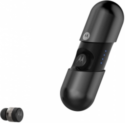 Гарнитура вкладыши Motorola Vervebuds 400 черный беспроводные bluetooth в ушной раковине (SH031BK)