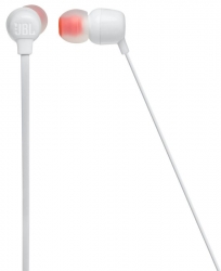 Гарнитура вкладыши JBL T115 белый беспроводные bluetooth шейный обод (JBLT115BTWHT)