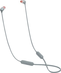 Гарнитура вкладыши JBL T115 серый беспроводные bluetooth шейный обод (JBLT115BTGRY)