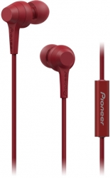 Наушники вкладыши Pioneer SE-C1T-R 1.2м красный проводные в ушной раковине