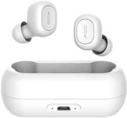 Гарнитура вкладыши QCY T1C белый bluetooth