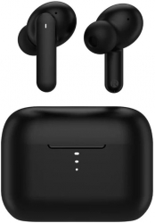 Гарнитура вкладыши QCY T10 черный беспроводные bluetooth в ушной раковине
