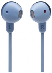 Гарнитура вкладыши JBL T215BTC белый беспроводные bluetooth шейный обод (JBLT215BTBLU)