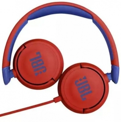 Гарнитура накладные JBL JR 310 1м красный/синий проводные оголовье (JBLJR310RED)