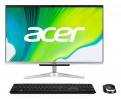 Моноблок Acer Aspire C24-963 23.8 Full HD i3 1005G1 (1.2)/8Gb/SSD256Gb/UHDG/CR/Endless/GbitEth/WiFi/BT/65W/клавиатура/мышь/Cam/серебристый 1920x108