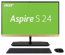 Моноблок Acer Aspire S24-880 23.8 Full HD i5 8250U (1.6)/8Gb/1Tb 5.4k/UHDG 620/CR/Windows 10 Home/GbitEth/WiFi/BT/135W/клавиатура/мышь/Cam/золотист