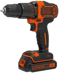Дрель-шуруповерт Black+Decker BDCHD18KB-QW аккум. патрон:быстрозажимной (кейс в комплекте)