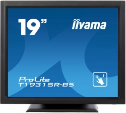 Монитор Iiyama 19 T1931SR-B5 черный TN LED 5ms 5:4 HDMI M/M матовая 1000:1 250cd 170гр/160гр 1280x1024 D-Sub DisplayPort HD READY Touch 6.6кг