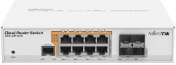 Коммутатор MikroTik CRS112-8P-4S-IN 8G 4SFP 8PoE+ управляемый