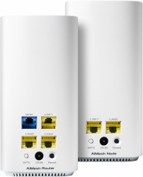 Бесшовный Mesh роутер Asus ZenWiFi CD6 (CD6(3-PK)) AC1500 10/100/1000BASE-TX белый (упак.:3шт)