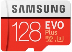 Карта памяти MicroSDXC Samsung 128Gb EVO Plus MB-MC128HA/RU