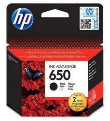 Картридж струйный HP 650 CZ101AE черный