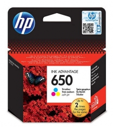 Картридж струйный HP 650 CZ102AE многоцветный