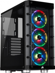 Корпус Corsair iCUE 465X RGB черный без БП ATX 3x120mm 1x140mm 2xUSB3.0 audio bott PSU