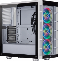 Корпус Corsair iCUE 465X RGB белый без БП ATX 3x120mm 1x140mm 2xUSB3.0 audio bott PSU