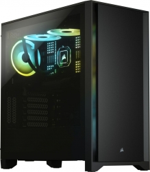 Корпус Corsair 4000D Tempered Glass черный без БП ATX 3x120mm 1x140mm 2xUSB3.0 audio bott PSU