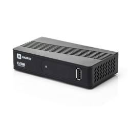 Ресивер DVB-T2 Harper HDT2-1202 черный
