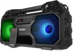 Колонка порт. Sven PS-520 черный 36W 2.0 BT/3.5Jack/USB 4000mAh (SV-019099)
