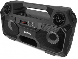Колонка порт. Sven PS-520 черный 36W 2.0 BT/3.5Jack/USB 4000mAh (SV-019099)
