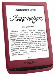 Электронная книга PocketBook 628 6 E-Ink Carta 1024x758 Touch Screen 1Ghz 512Mb/8Gb/microSDHC/подсветка дисплея красный