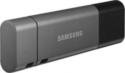 Флеш Диск Samsung 256Gb DUO Plus MUF-256DB/APC USB3.1 серебристый