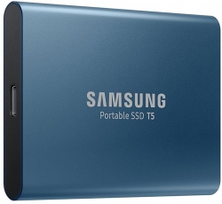 Жесткий диск SSD Samsung USB-C 500Gb MU-PA500B/WW T5 1.8 синий