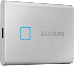 Жесткий диск SSD Samsung USB-C 1Tb MU-PC1T0S/WW T7 Touch  серый