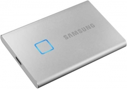 Жесткий диск SSD Samsung USB-C 1Tb MU-PC1T0S/WW T7 Touch  серый
