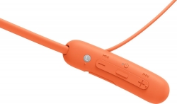 Гарнитура вкладыши Sony WI-SP510 красный беспроводные bluetooth нашейный держатель (WISP510D.E)