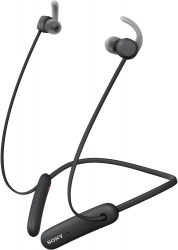 Гарнитура вкладыши Sony WI-SP510 черный беспроводные bluetooth нашейный держатель (WISP510B.E)