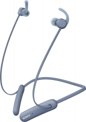 Гарнитура вкладыши Sony WI-SP510 синий беспроводные bluetooth нашейный держатель (WISP510L.E)
